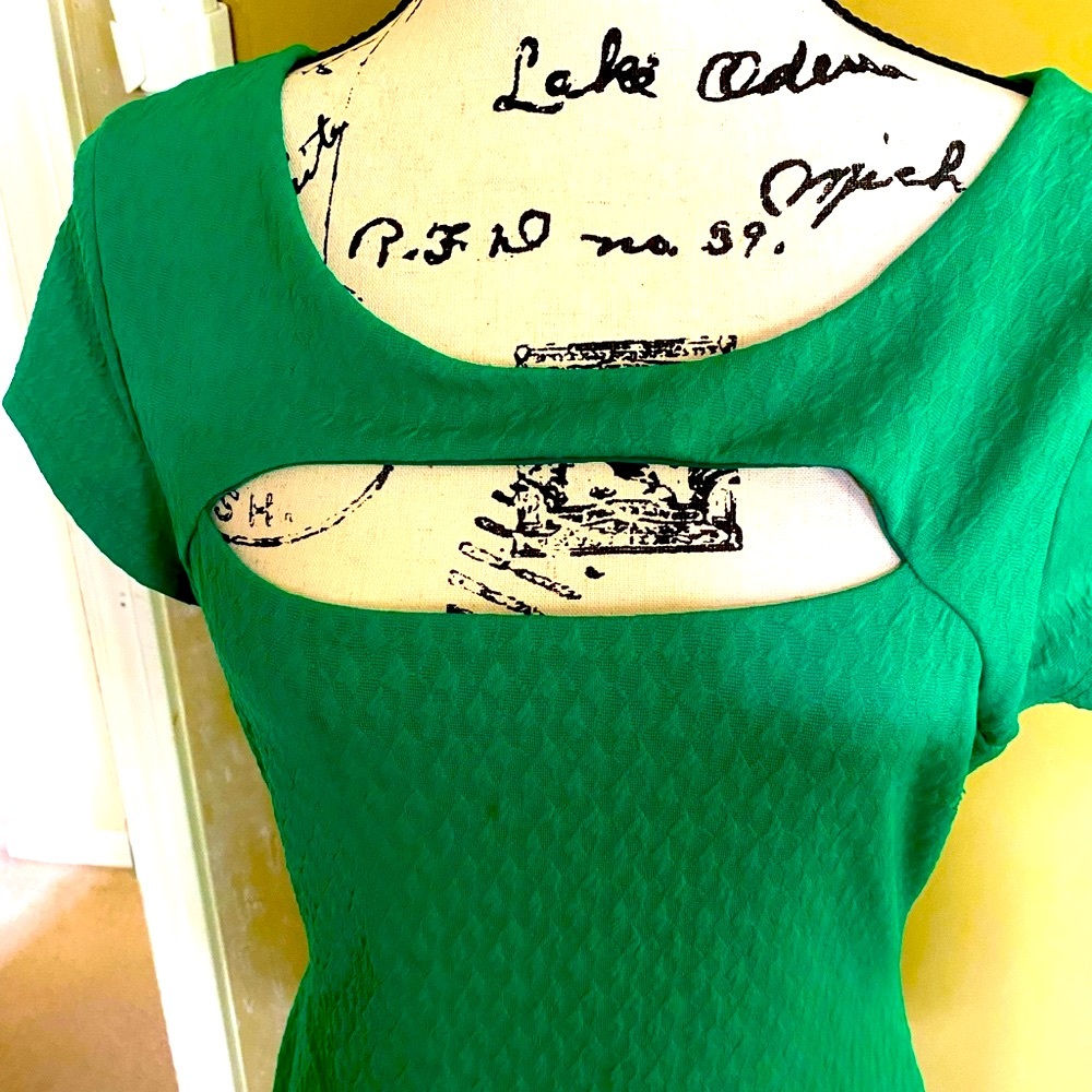 Green dress. Worn only twice